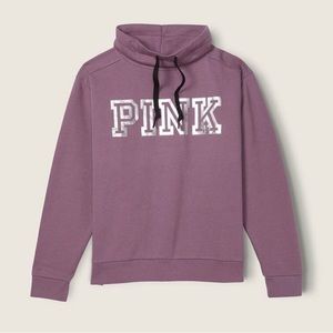 NWT PINK Victoria’s Secret Everyday Lounge Cowl Neck Pullover Sweatshirt Size XS